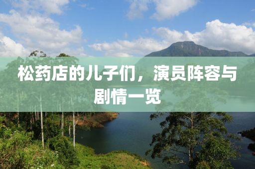 松药店的儿子们，演员阵容与剧情一览
