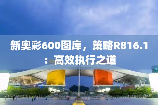 新奥彩600图库，策略R816.1：高效执行之道