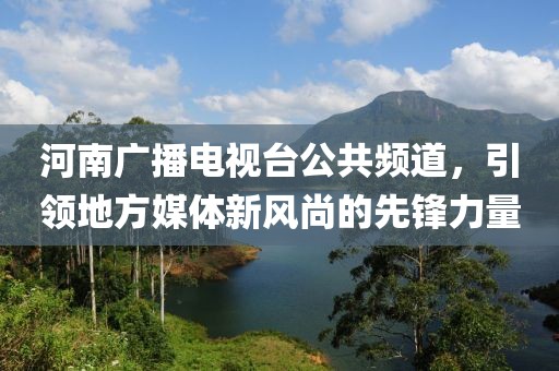 河南广播电视台公共频道，引领地方媒体新风尚的先锋力量