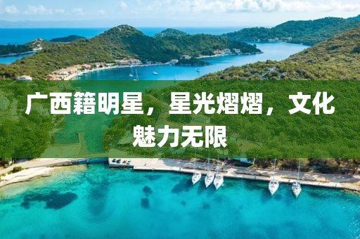 广西籍明星，星光熠熠，文化魅力无限