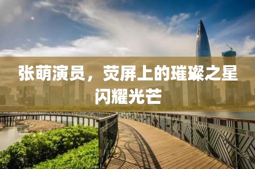 张萌演员，荧屏上的璀璨之星闪耀光芒