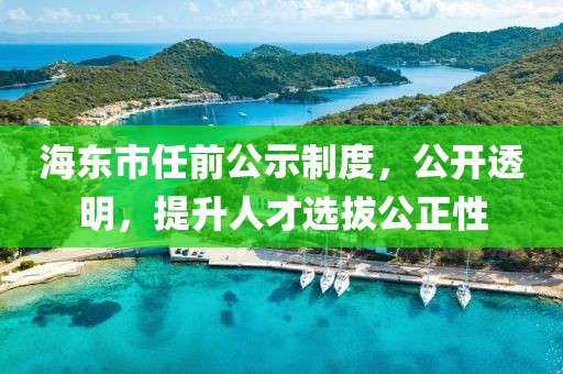 海东市任前公示制度，公开透明，提升人才选拔公正性