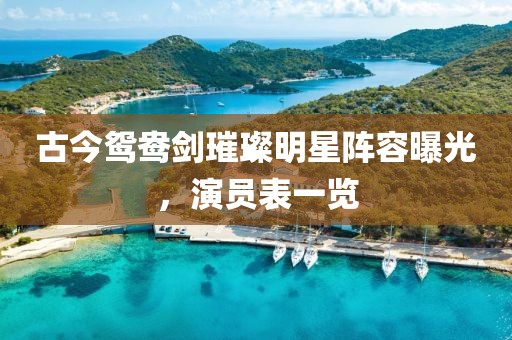 古今鸳鸯剑璀璨明星阵容曝光，演员表一览