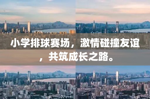 小学排球赛场，激情碰撞友谊，共筑成长之路。