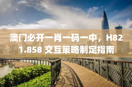 澳门必开一肖一码一中，H821.858 交互策略制定指南
