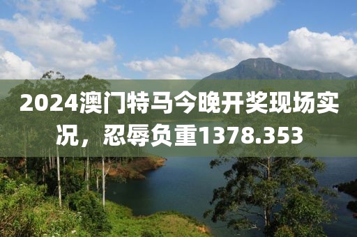 2024澳门特马今晚开奖现场实况，忍辱负重1378.353