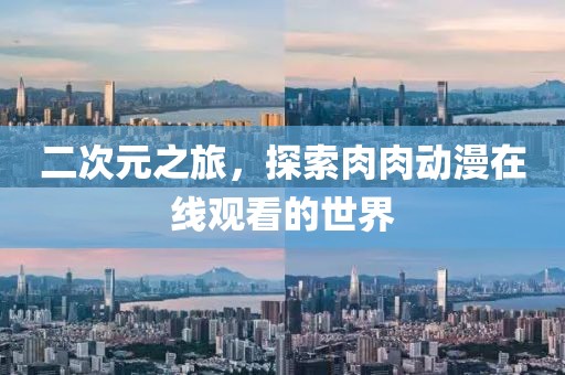二次元之旅，探索肉肉动漫在线观看的世界