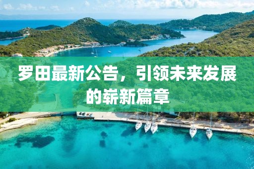罗田最新公告，引领未来发展的崭新篇章