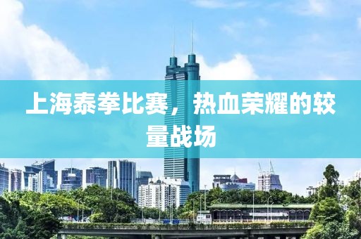 上海泰拳比赛，热血荣耀的较量战场