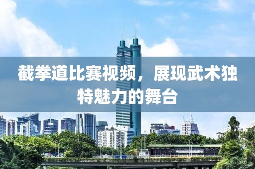 截拳道比赛视频，展现武术独特魅力的舞台