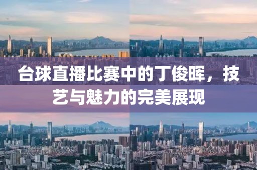 台球直播比赛中的丁俊晖，技艺与魅力的完美展现