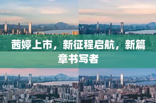 茜婷上市，新征程启航，新篇章书写者