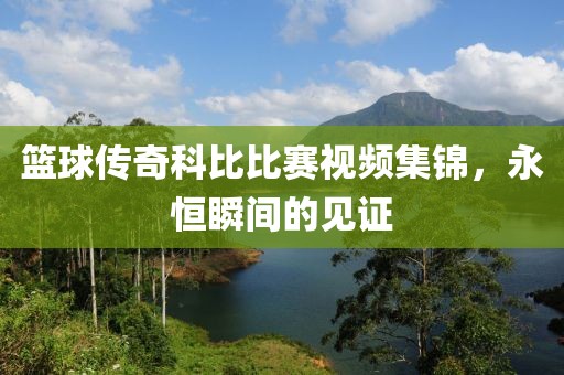 篮球传奇科比比赛视频集锦，永恒瞬间的见证