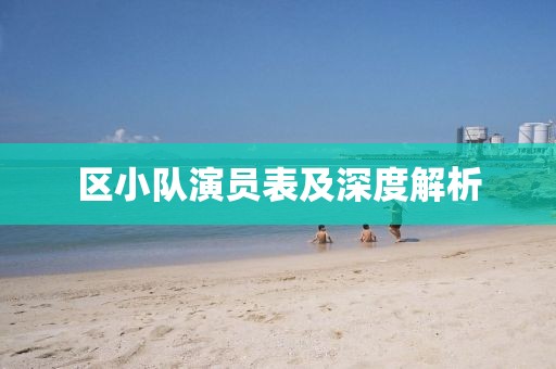区小队演员表及深度解析