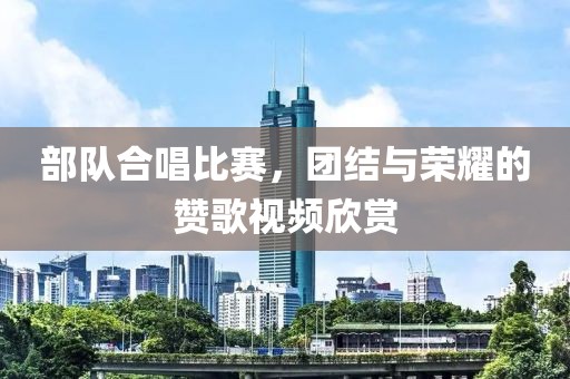 部队合唱比赛，团结与荣耀的赞歌视频欣赏