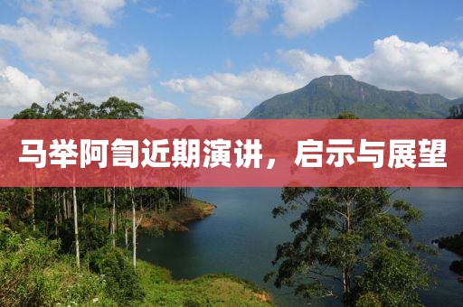 马举阿訇近期演讲，启示与展望
