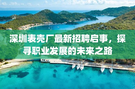 深圳表壳厂最新招聘启事，探寻职业发展的未来之路