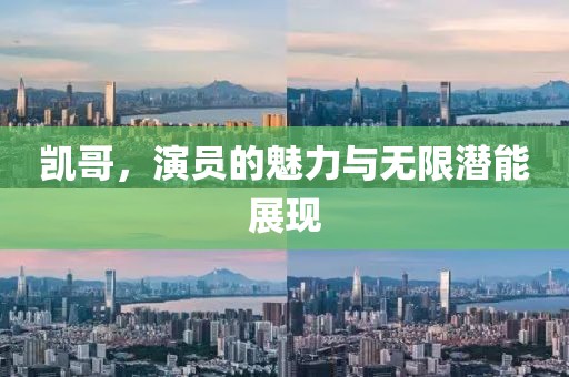 凯哥，演员的魅力与无限潜能展现
