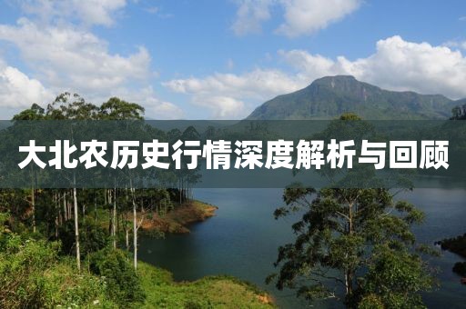 大北农历史行情深度解析与回顾