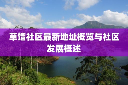 草馏社区最新地址概览与社区发展概述