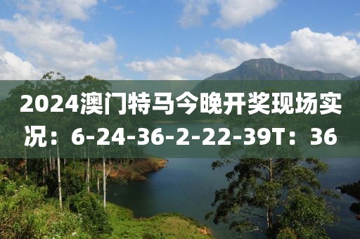 2024澳门特马今晚开奖现场实况：6-24-36-2-22-39T：36