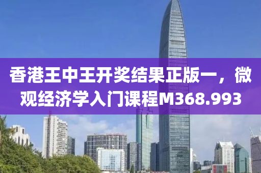 香港王中王开奖结果正版一，微观经济学入门课程M368.993