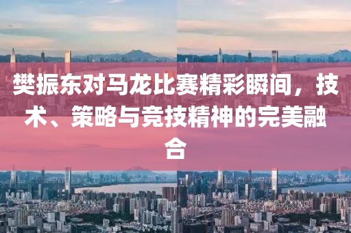 樊振东对马龙比赛精彩瞬间，技术、策略与竞技精神的完美融合