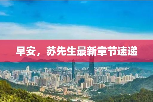 早安，苏先生最新章节速递
