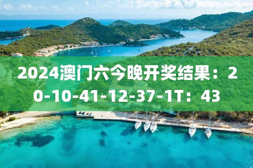 2024澳门六今晚开奖结果：20-10-41-12-37-1T：43