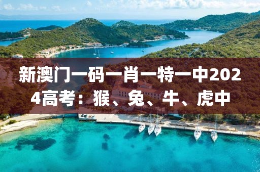 新澳门一码一肖一特一中2024高考：猴、兔、牛、虎中