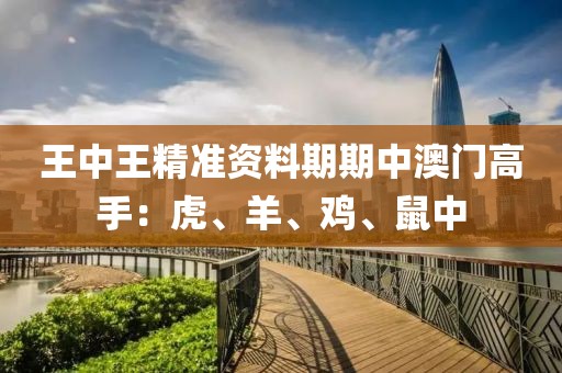 王中王精准资料期期中澳门高手：虎、羊、鸡、鼠中