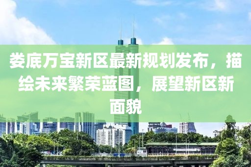 娄底万宝新区最新规划发布，描绘未来繁荣蓝图，展望新区新面貌