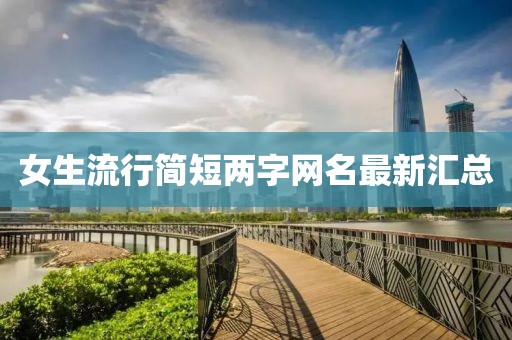 女生流行简短两字网名最新汇总