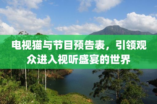 电视猫与节目预告表，引领观众进入视听盛宴的世界