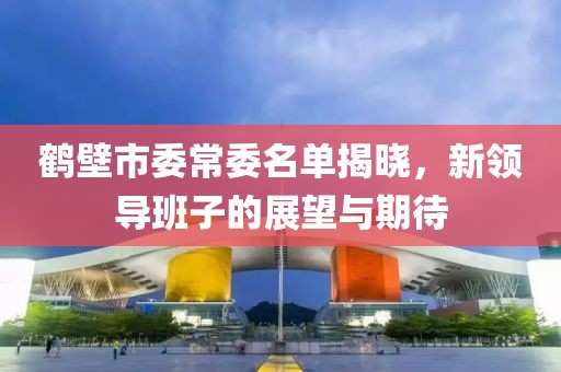 鹤壁市委常委名单揭晓，新领导班子的展望与期待