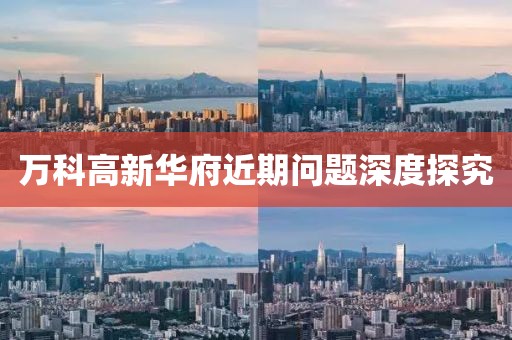 万科高新华府近期问题深度探究
