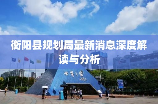 衡阳县规划局最新消息深度解读与分析