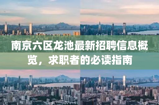 南京六区龙池最新招聘信息概览，求职者的必读指南
