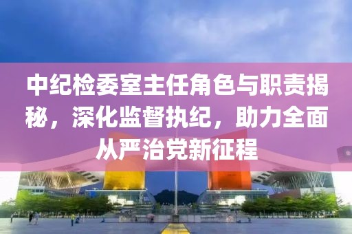 中纪检委室主任角色与职责揭秘，深化监督执纪，助力全面从严治党新征程