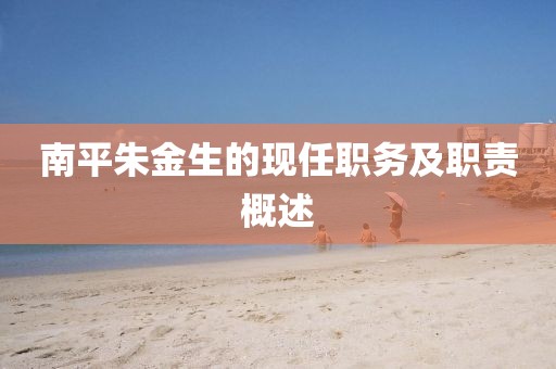 南平朱金生的现任职务及职责概述
