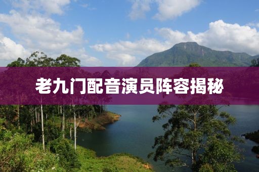 老九门配音演员阵容揭秘
