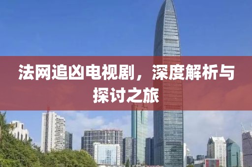 法网追凶电视剧，深度解析与探讨之旅