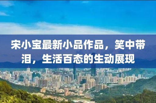宋小宝最新小品作品，笑中带泪，生活百态的生动展现