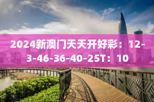 2024新澳门天天开好彩：12-3-46-36-40-25T：10