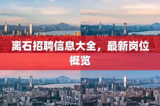 离石招聘信息大全，最新岗位概览