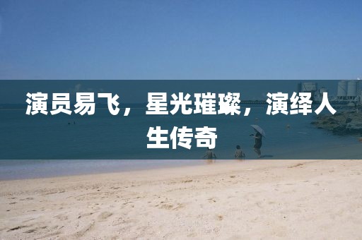 演员易飞，星光璀璨，演绎人生传奇
