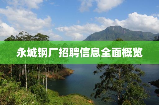 永城钢厂招聘信息全面概览