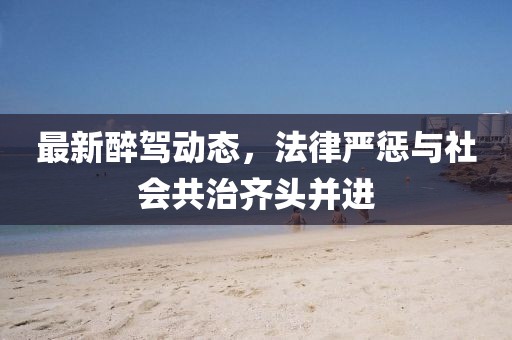 最新醉驾动态，法律严惩与社会共治齐头并进