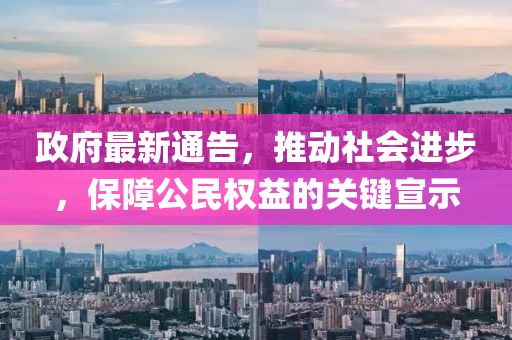 政府最新通告，推动社会进步，保障公民权益的关键宣示