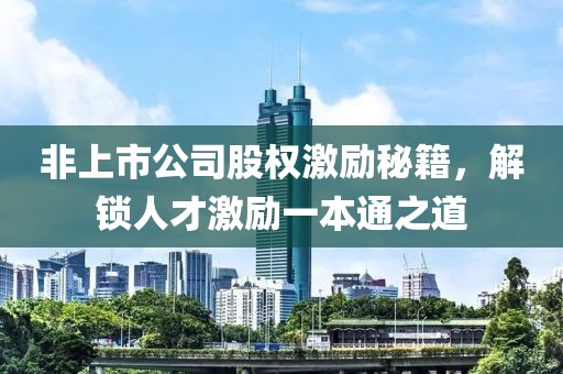 非上市公司股权激励秘籍，解锁人才激励一本通之道